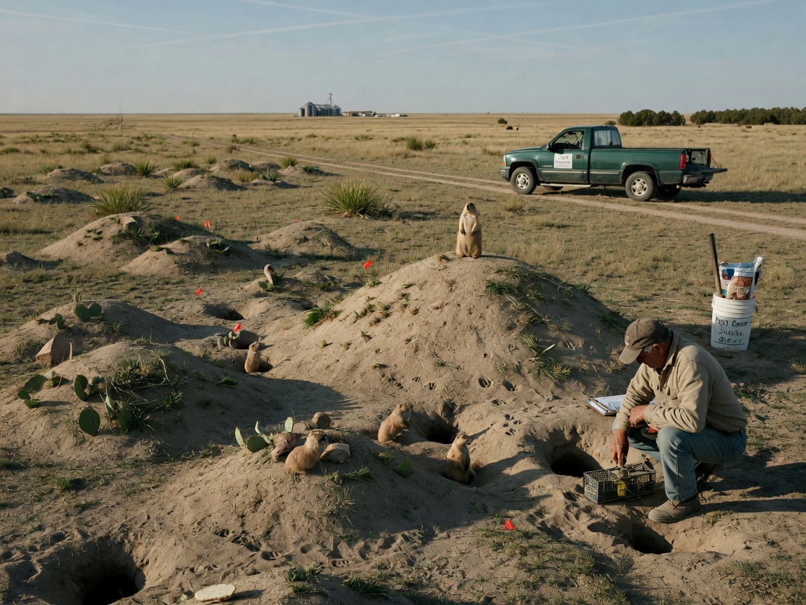 Managing Prairie Dog Activity on Acreage South of Ingalls